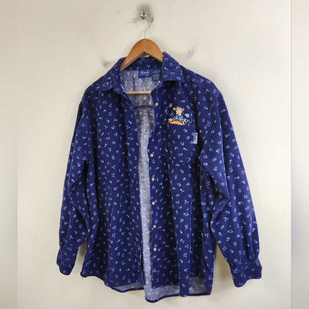 Disney Tigger 90s Corduroy Button Down